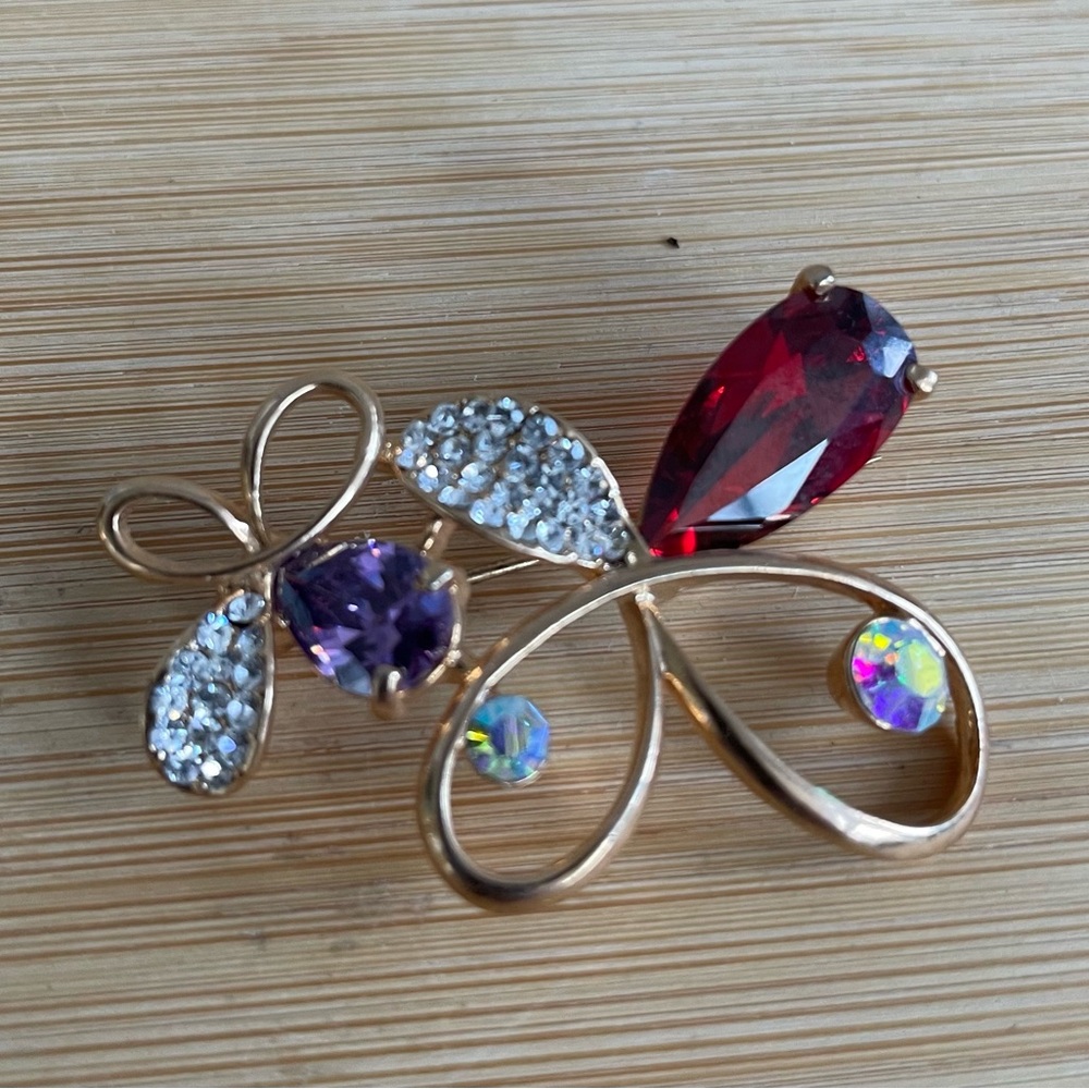Vintage butterfly brooch pin